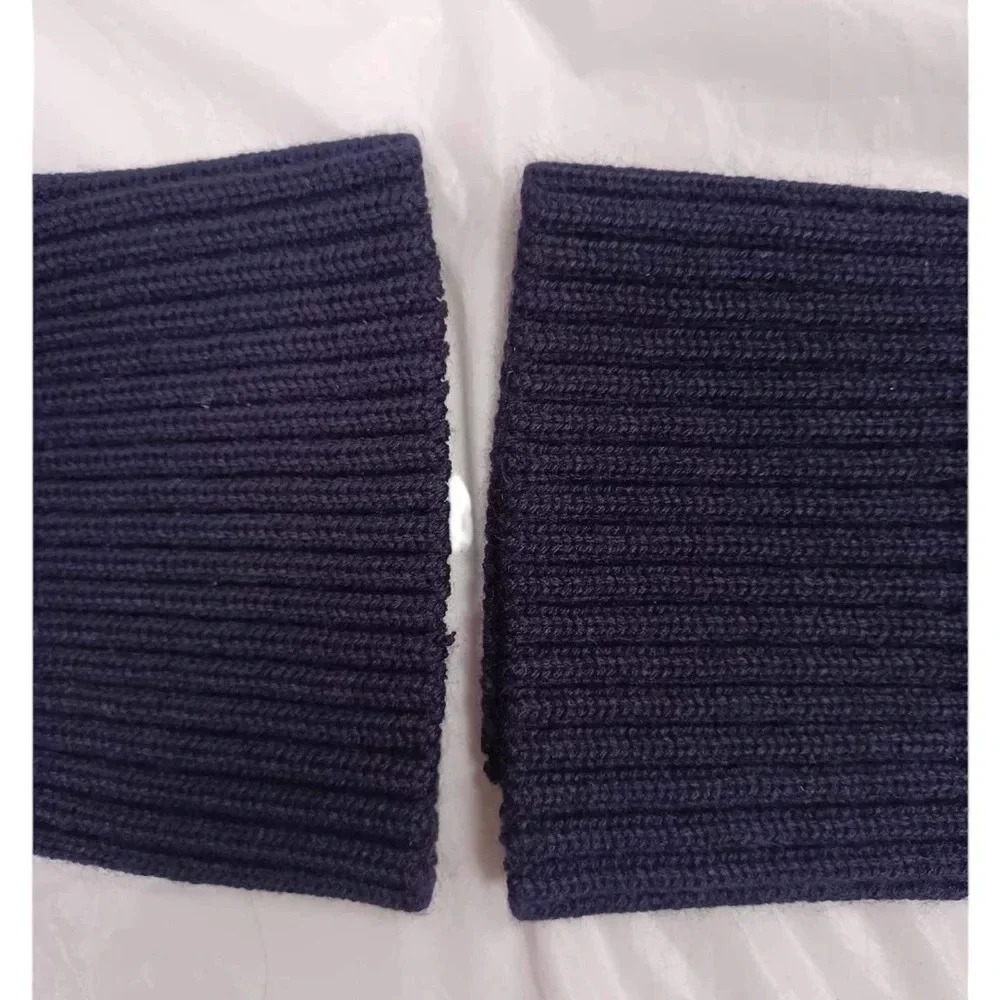 Cobmex Military V Neck Commando Blue/Black Ribbed Sweater Size 2X - Picture 8 of 12